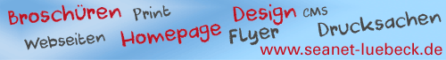 SeaNet - Webseiten - Mediendesign - Drucksachen - Werbung